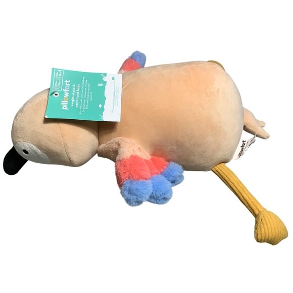 Pillowfort Weighted Baby Parrot Plush Stuffed Animal Toy Anxiety Sensory 14" - Picture 3 of 7